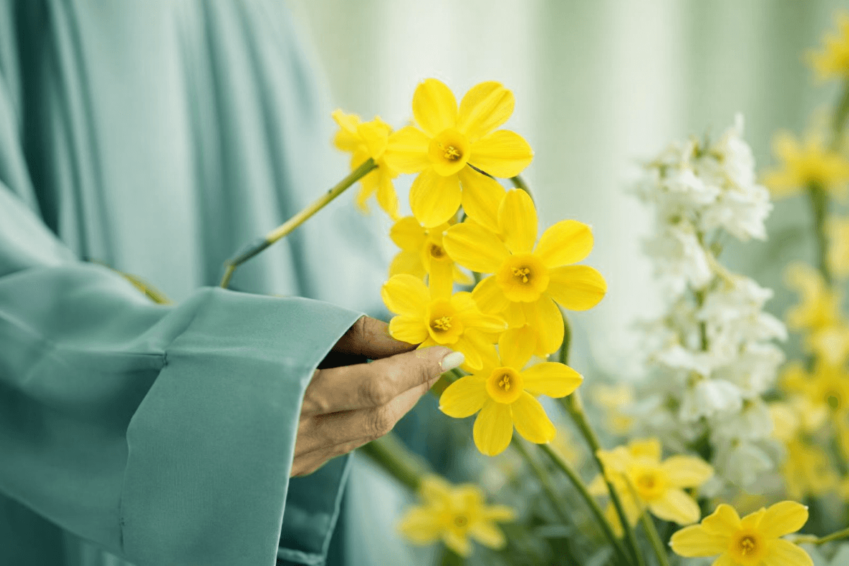 Bright yellow Narcissus jonquilla March Birth flower.png