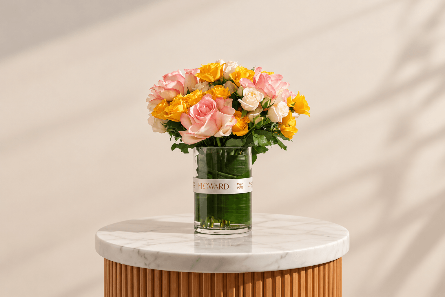 Pastel Rose Bouquet for diwali .png