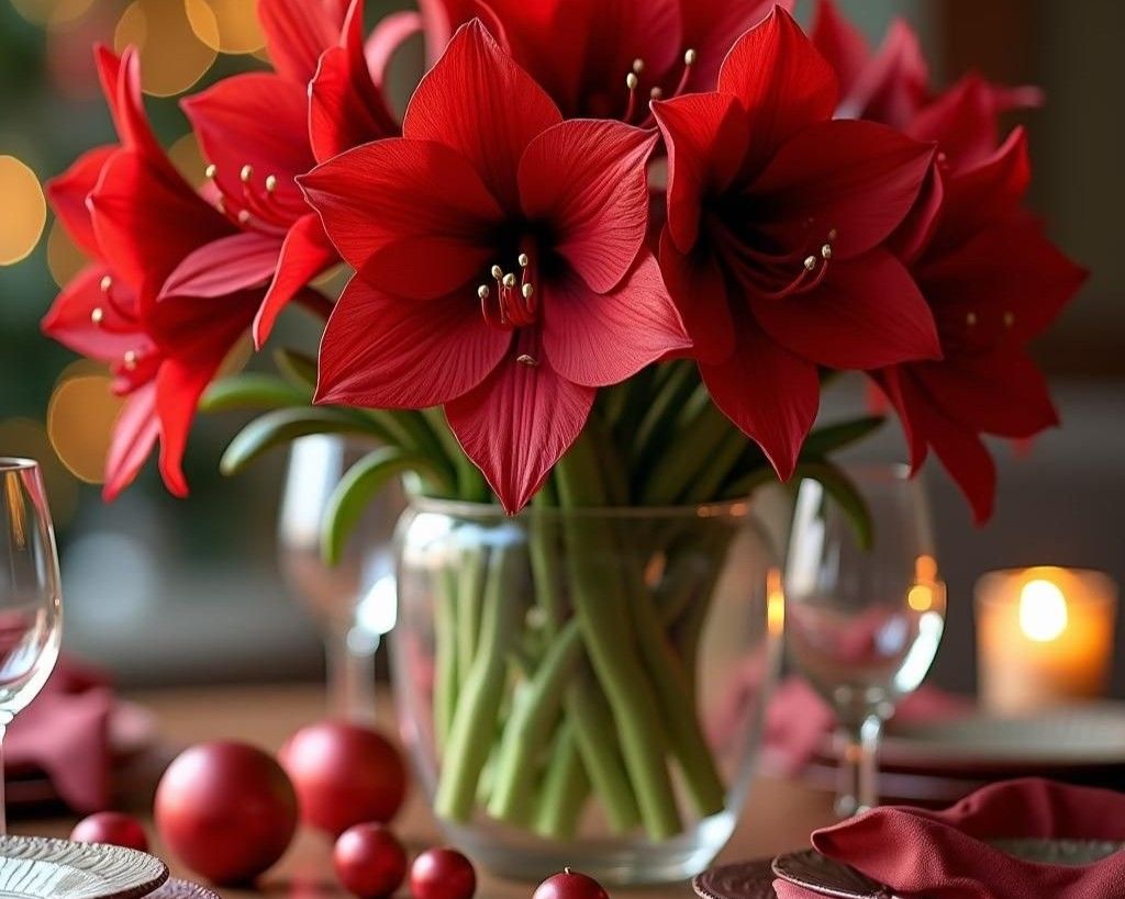 Red Amaryllis in a vase.jpg