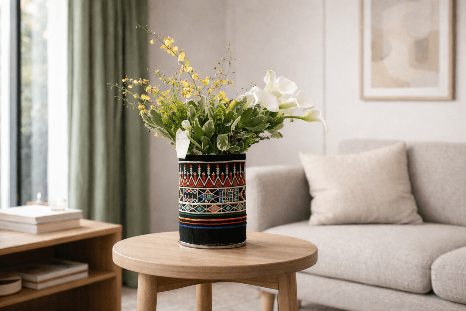 Saudi Flag Day Floral Vase From Floward Gifts.png