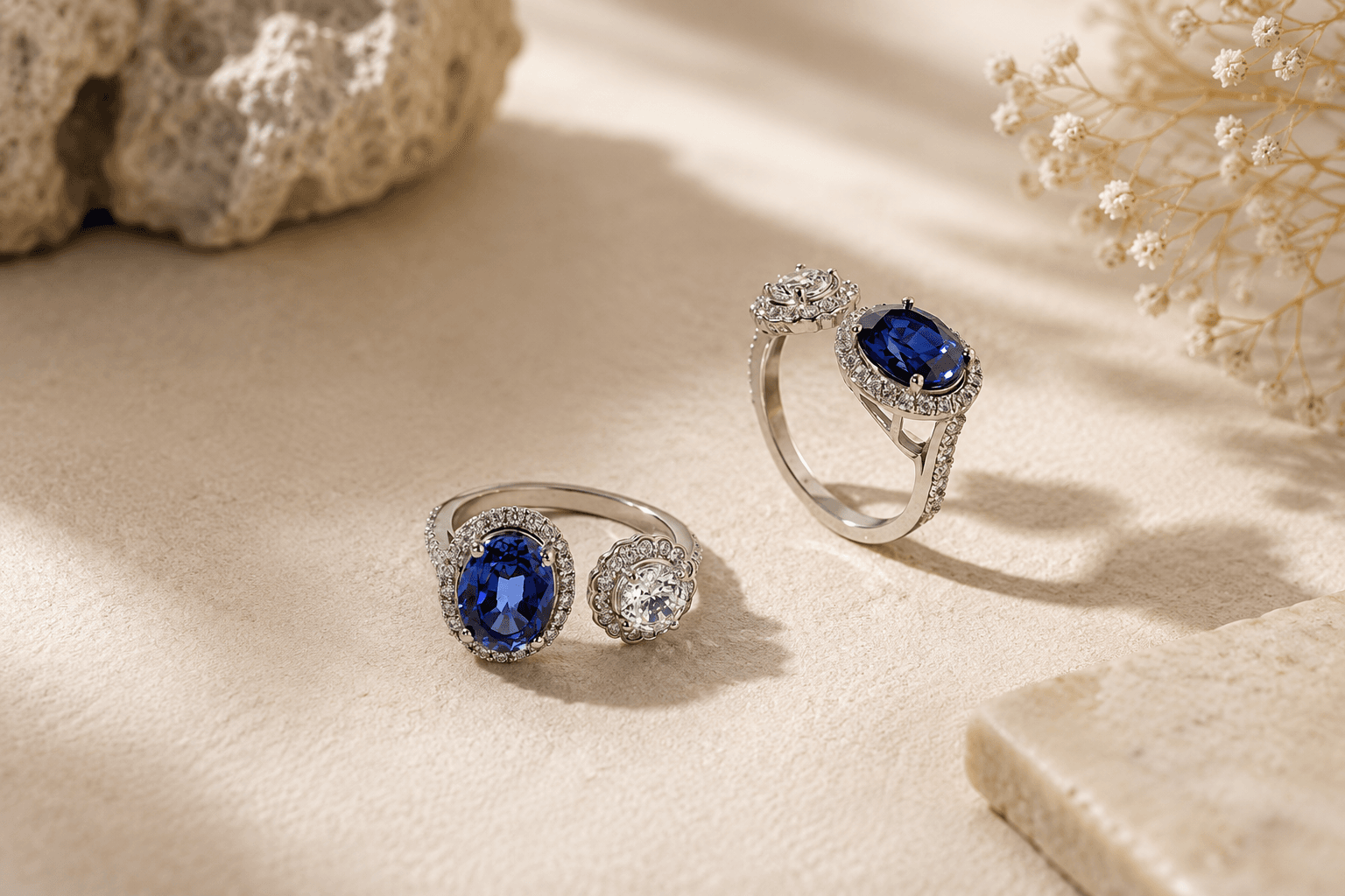 Tanzanite  precious gemstone ring.png