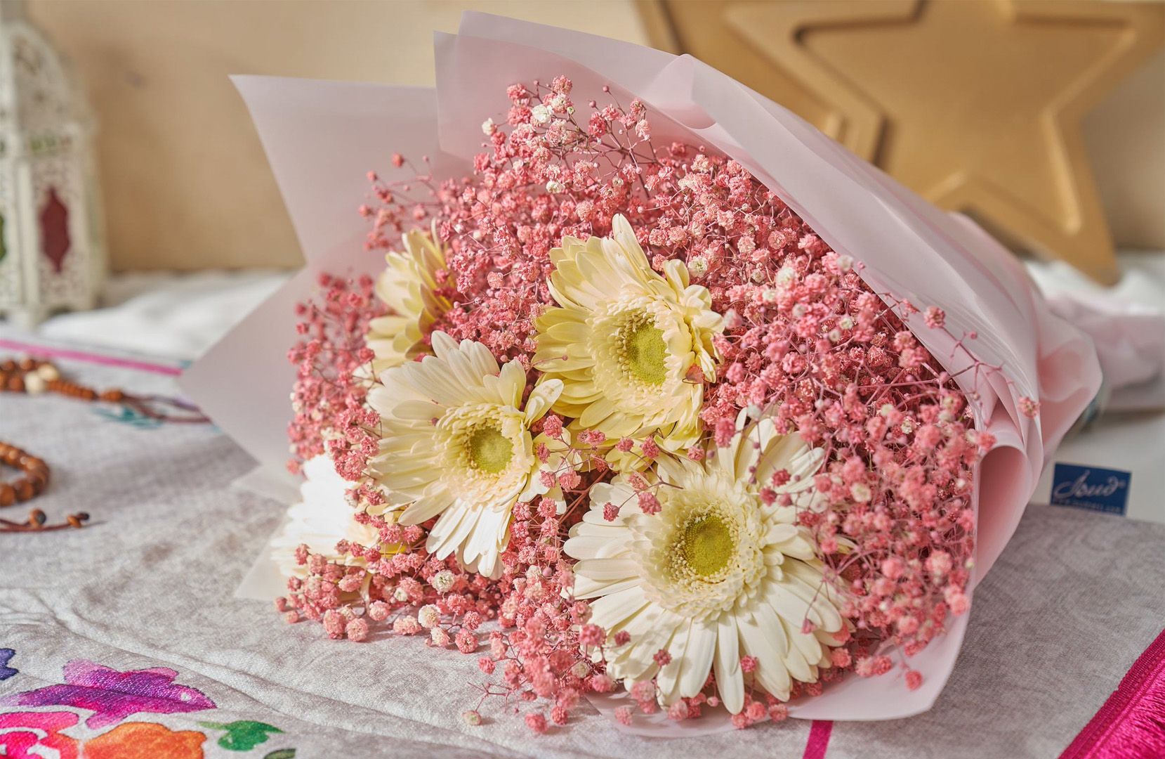 fresh flower bouquet for people returning rom umrah.jpg