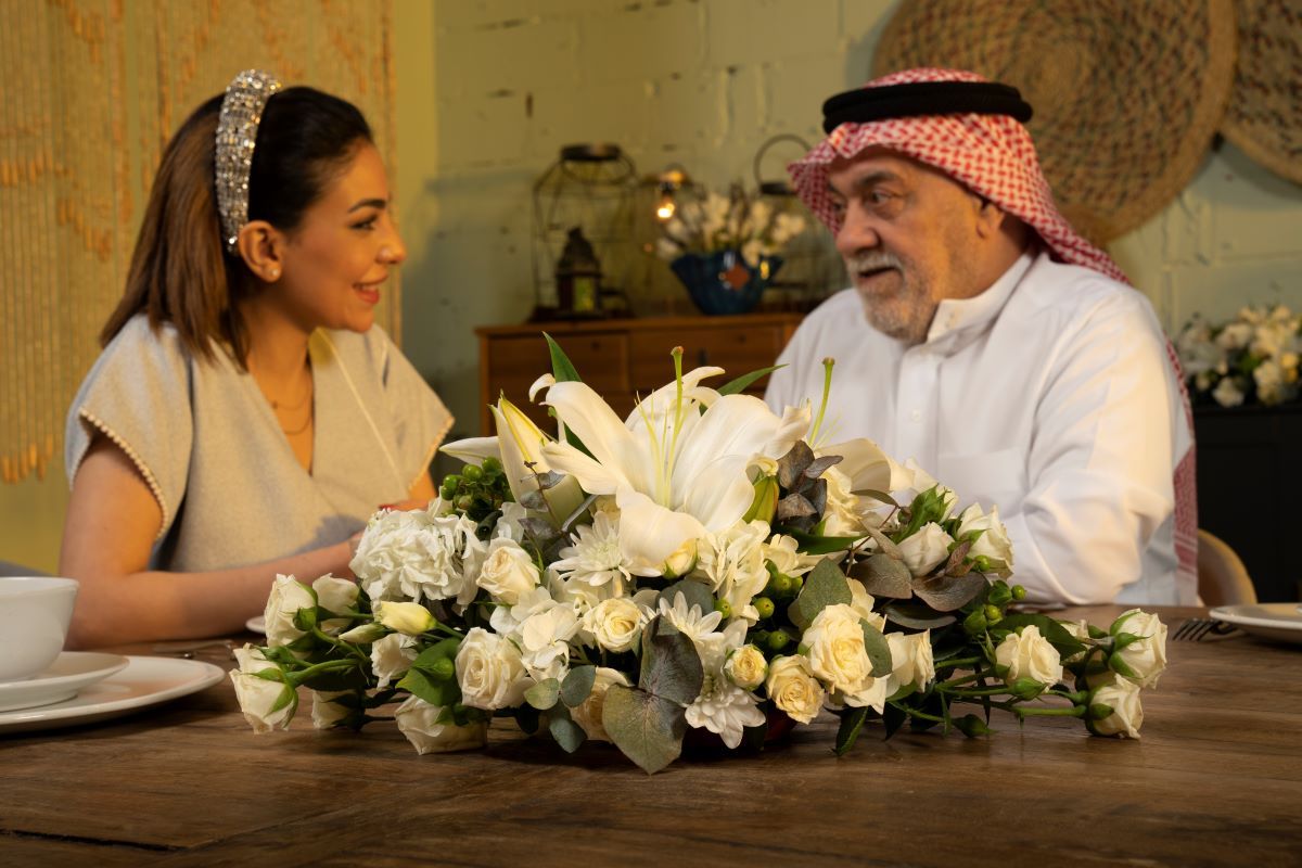 lilies arrangement for ramadan table.jpg