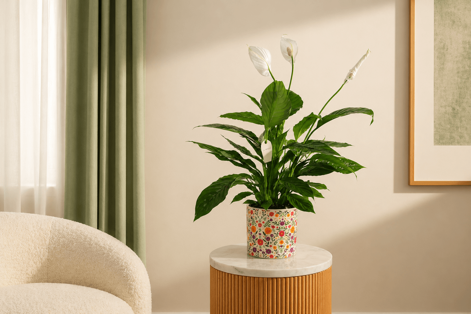 peaceful lily flower plant.png