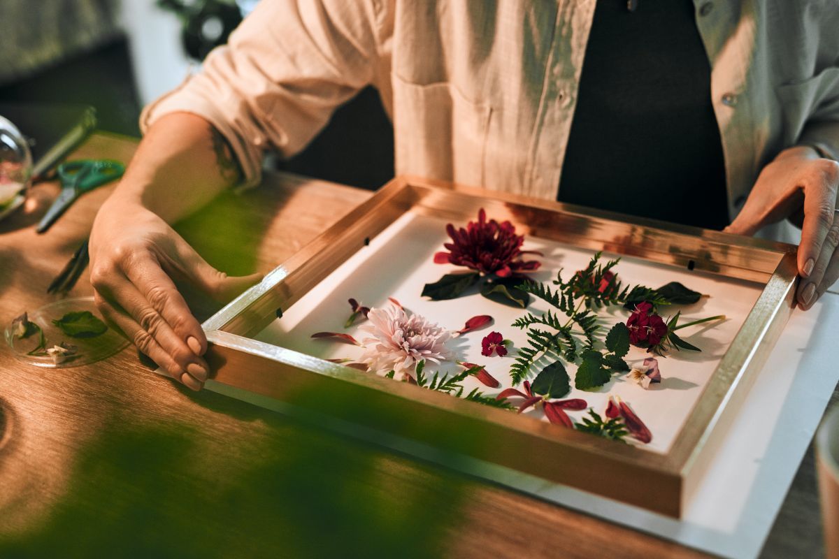 preserved wedding flowers in a photo frame.jpg