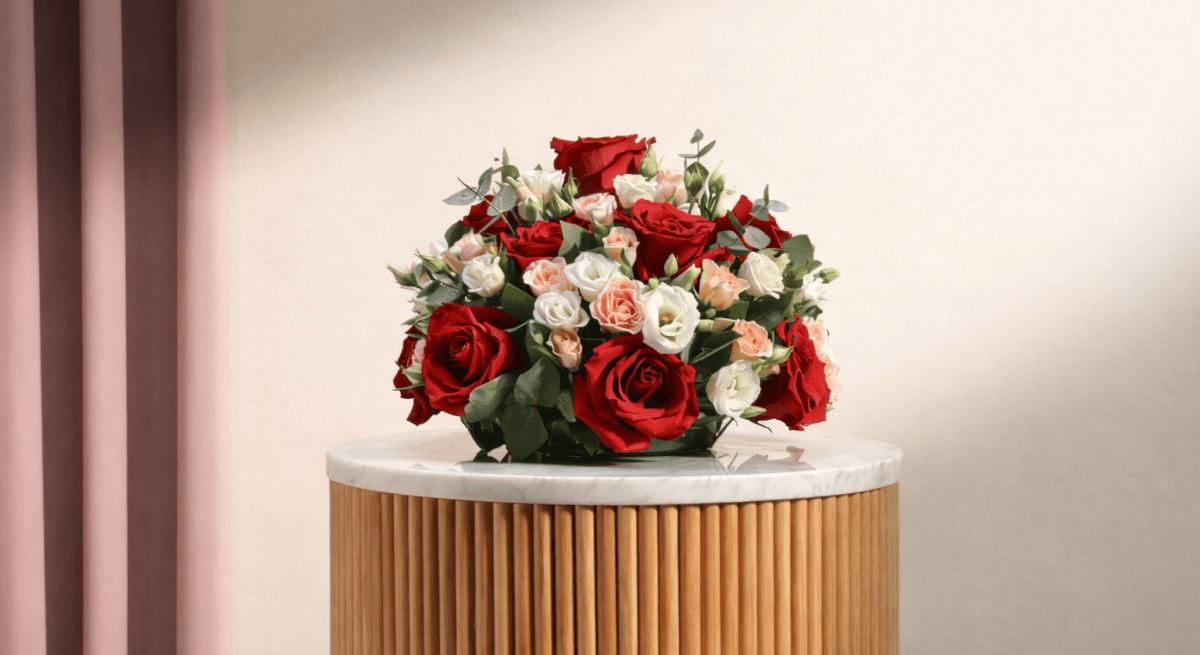 roses floral arrangement happiness flowers.png